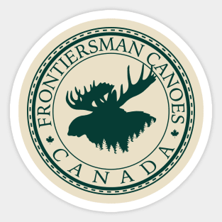 FRONTIERSMAN Fiberglass Canoes Canada Sticker